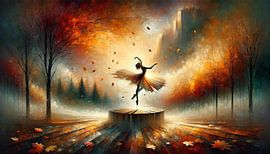 Autumnal dance symphony in flaming tones by artefacti