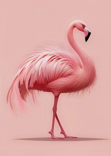 Roze flamingo