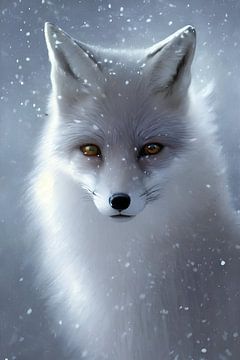 Tiere im Winter: Fuchs von Nicolette Vermeulen