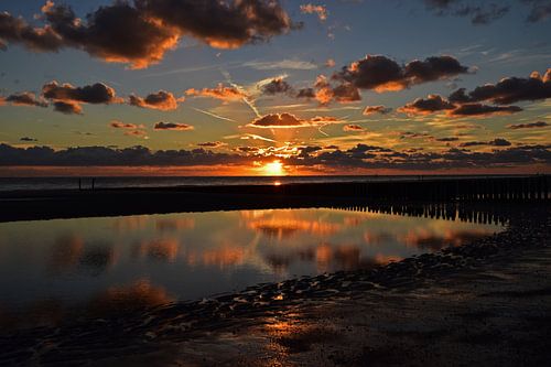 Sunset from the Zoutelande Beach