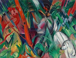 Im Regen (1912) von Franz Marc