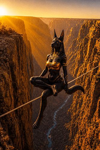 Anubis Doing Slacklining