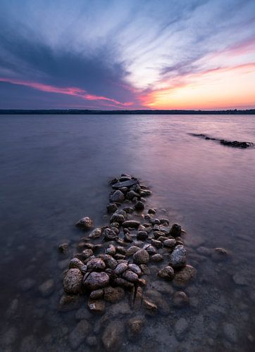 Ciel de braise au lac Ammersee