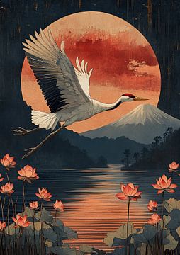 Japanse kunstdruk van Niklas Maximilian