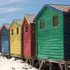Gekleurde strandshuisjes -2 sur Jolanda van Eek en Ron de Jong