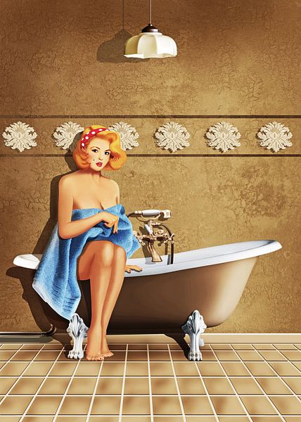 Badezimmer Nostalgie von Monika Jüngling