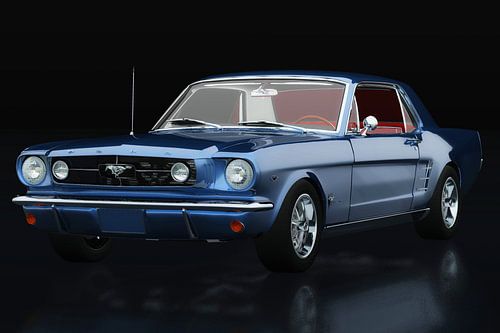 Ford Mustang GT drie-kwart uitzicht