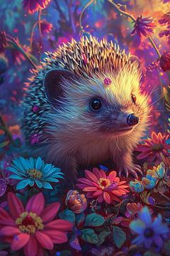 floral hedgehog by haroulita