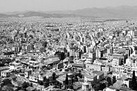 Athene Griekenland Architectuur drukte van een wereldstad in zart wit van Marianne van der Zee thumbnail