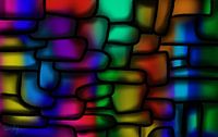 Abstract art - Rainbow stones