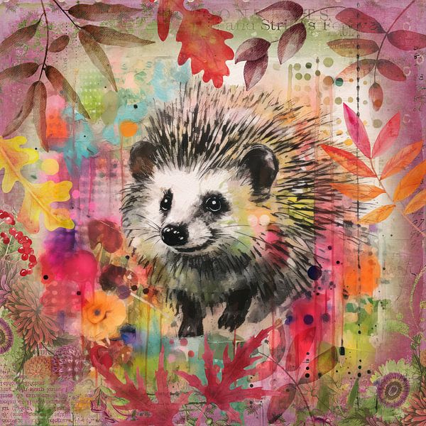 Hedgehoog Late Summer Wildlife (faune sauvage de fin d'été) par Andrea Haase