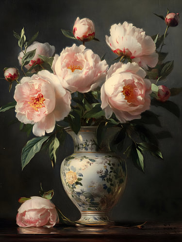 Pfingstrosen in einer Vase