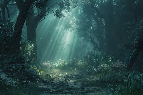 ochtendlicht in het bos