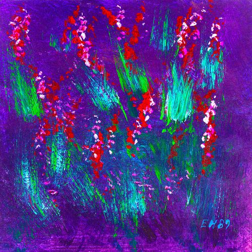 EH PEINTURE ART 1989 #0472 Champ de jacinthes Vivacité