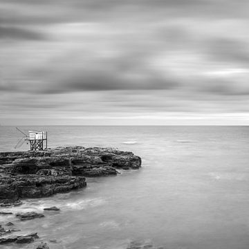 Fishing hut on rocks by Fine-Art Landscapes