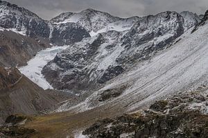 Blick auf einen Gletscher.