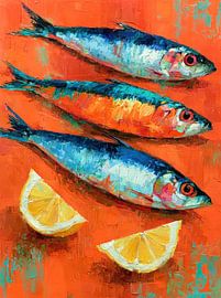 Sardines et citron sur Franka Poulain