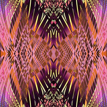 PRETTY VIOLET YELLOW SWEEPING LINE PATTERN von Pia Schneider