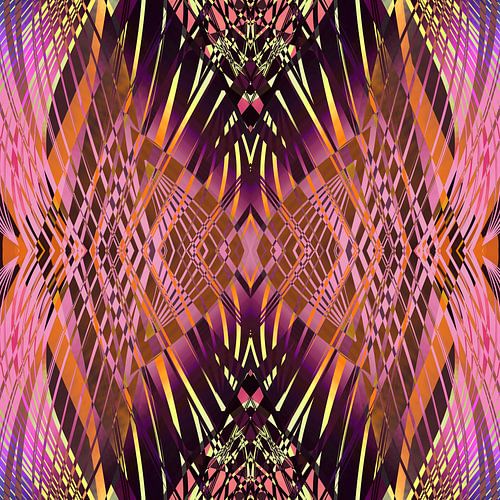 PRETTY VIOLET YELLOW SWEEPING LINE PATTERN