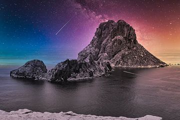 Île magique d'Es Vedra près d'Ibiza sur PixelPower