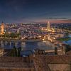 View over Verona at night by Dennis Donders