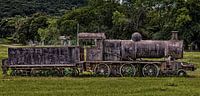 Oude roestige stoomlocomotief in Paraguay. van Jan Schneckenhaus thumbnail