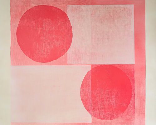 Cercles rouges | Harmonie dans les tons rouges