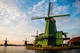 Dutch Old-Dutch Mill with beautiful cloud cover by Johan Veenstra