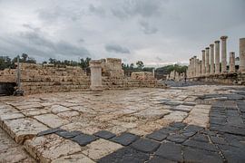 Romeinse ruines in Bet She An in Israel