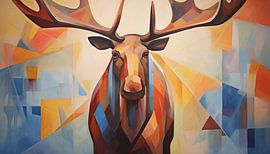 Abstract moose panorama by TheXclusive Art
