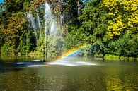 Utrecht-Julianapark Fontein met regenboog van Jaap Mulder thumbnail