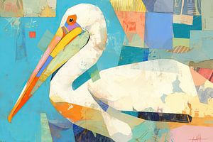 Oiseau abstrait - Couleurs d'une beauté envolée