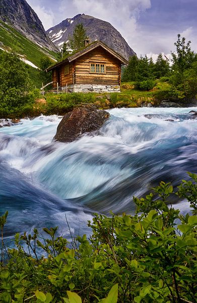 Cabins close to Øvstestølbrua, Valldal, Norway by qtx
