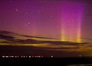 Noorderlicht boven Waddenzee van Anne Koop thumbnail