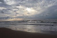 Golden Hour at the Shore with Sunset