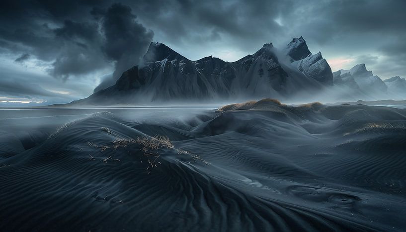 Betoverend lichtspel op kustrotsen van fernlichtsicht