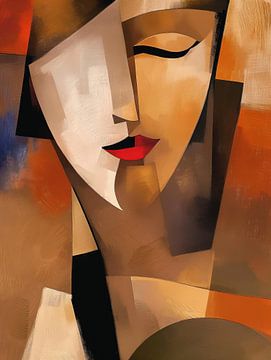 Vrouw abstract van Bert Nijholt