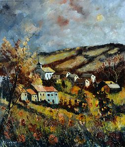 Ein Dorf im Herbst