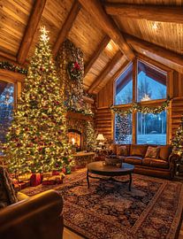 Cozy Christmas Living Room with Festive Cheer ?✨