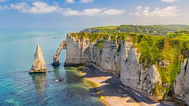 Die Steilküste von Etretat, Normandie, Frankreich von Henk Meijer Photography