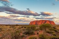 Zonsopgang Uluru (Ayers Rock), Australië van Troy Wegman thumbnail