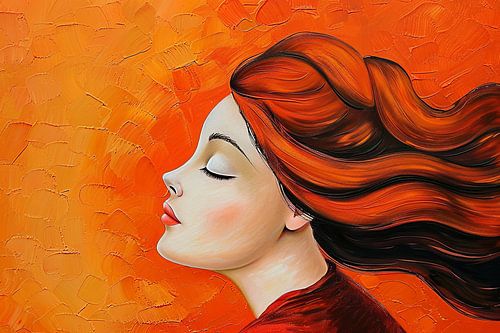 abstract portrait woman