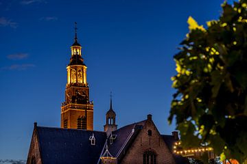 The church tower in Maassluis on Schanseiland by Nathan Okkerse
