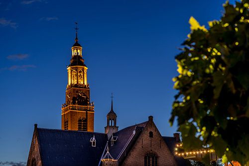 The church tower in Maassluis on Schanseiland