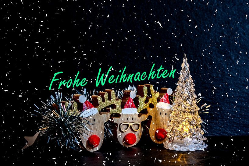 Kerstmis Concept : Vrolijk Kerstfeest van Photoart-Naegele
