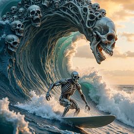 MORTISURF – Un surfeur mort-vivant face à une vague mortelle sur INFERAURUM