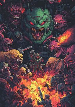 "Episches Inferno voller schrecklicher Kreaturen"