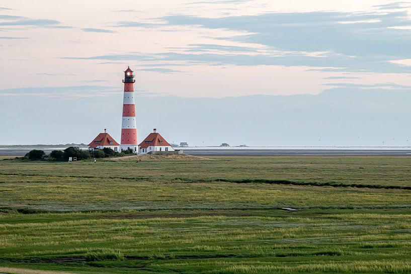 Vuurtoren Westerheversand van Alexander Wolff
