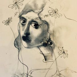 Das Mädchen mit dem Perlenohrring von RAR KRAMER - Visual poet