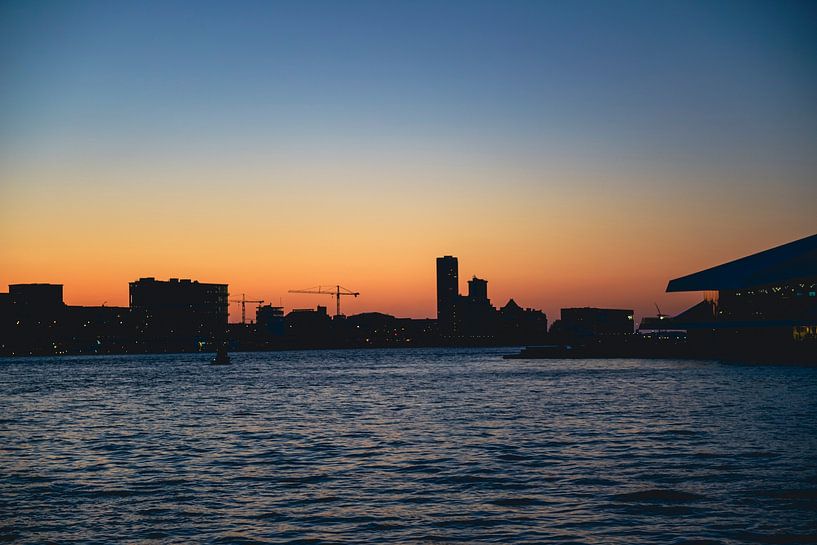 Skyline Amsterdam sunset by zippora wiese